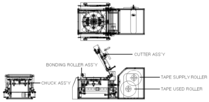 Máy dán tape wafer thủ công